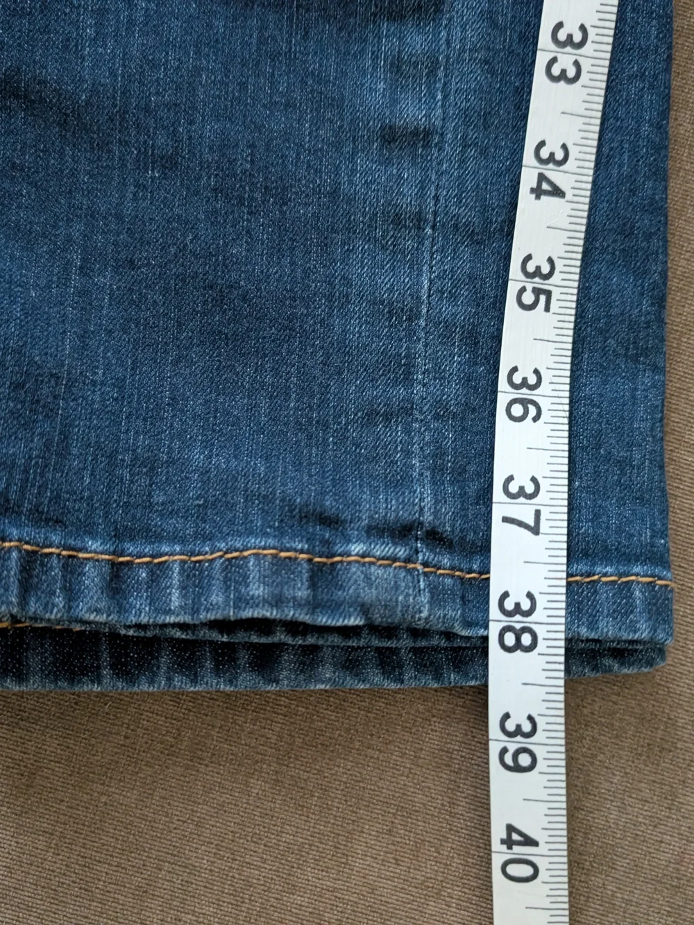 Levi's 511 Slim Jeans in Blue with Tan Patch